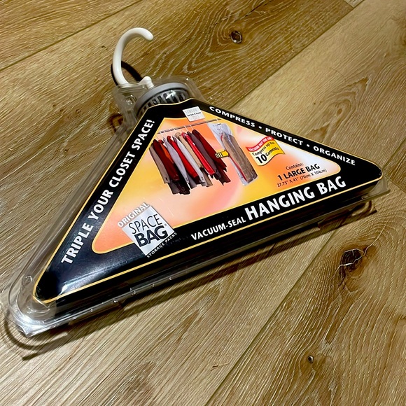 Other - NEW Original Space Bag Vacuum Seal Hanging Bag Large Closet Organization